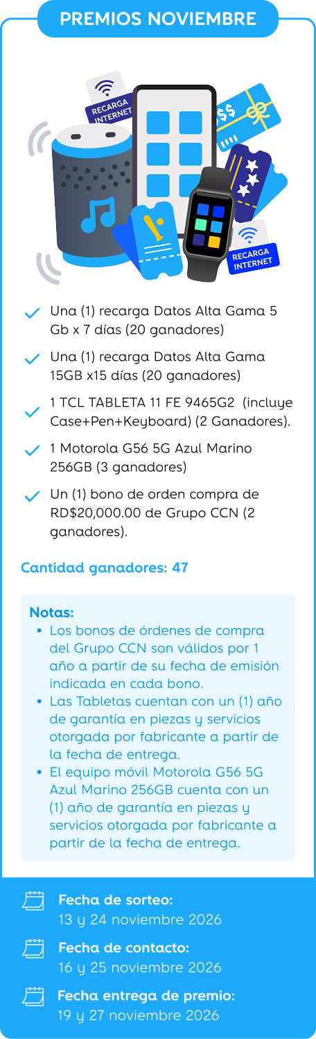 Premios noviembre 2026